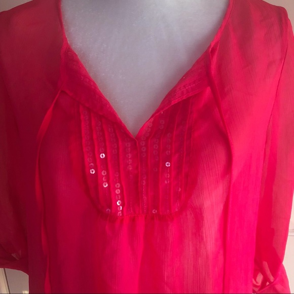 SOLD | Express | Sheer Top - Picture 2 of 4